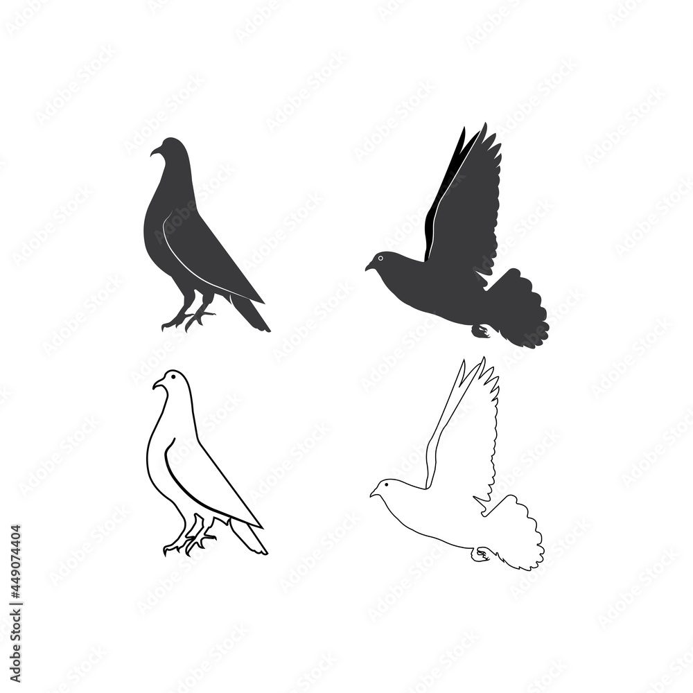 Fototapeta premium pigeon icon