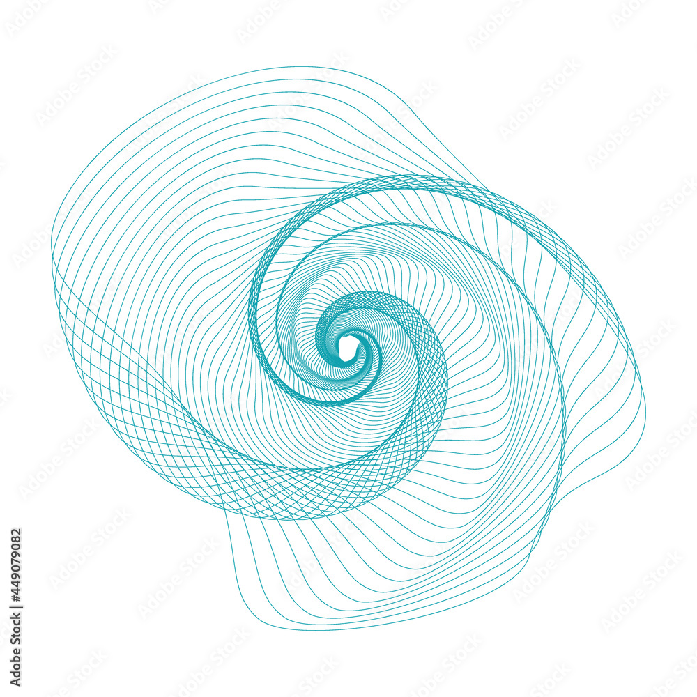 Vector Guilloche elements for certificate or diploma and currency design
