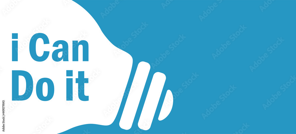 I can do it in lamp background illustration I can do it in lamp background illustration