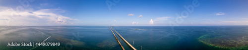 Vibrant beauty panorama Florida Keys