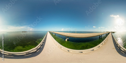 Florida Keys 7 Mile Bridge 360VR equirectangular spherical photo