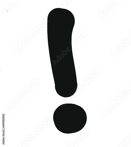 signo de admiración o exclamación palo seco 