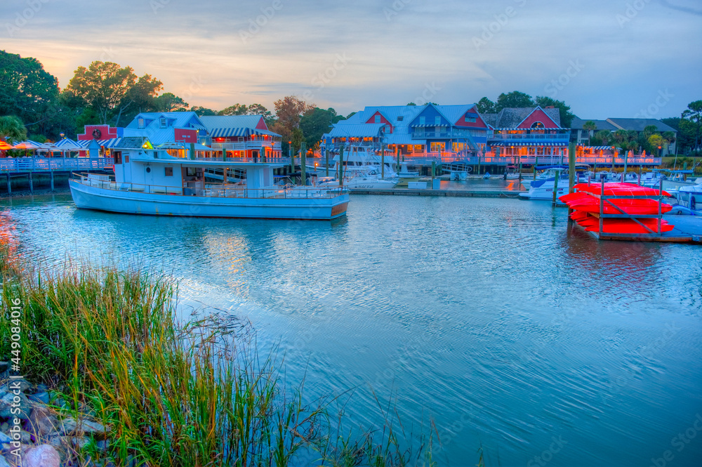 Fototapeta premium Hilton Head Island, South Carolina, USA, South Beach