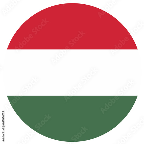 Free Download Coloured Hungary flag. Vector illustration of circle Hungary flag - GFXLoad