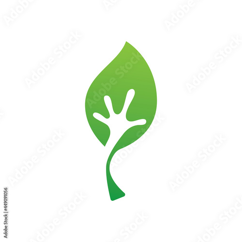 frog leg icon on the leaf