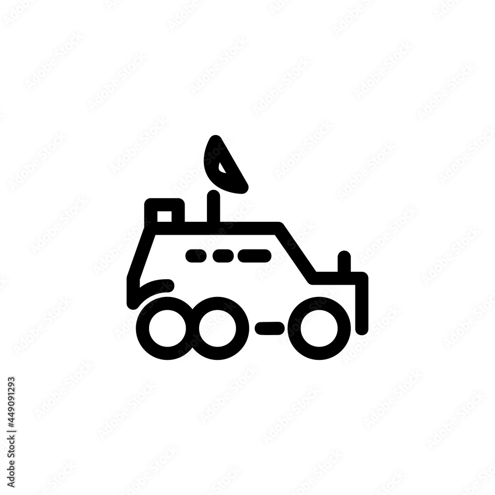 Armored Car Monoline Icon Logo for Graphic Design Armored Car Monoline Icon Logo for Graphic Design