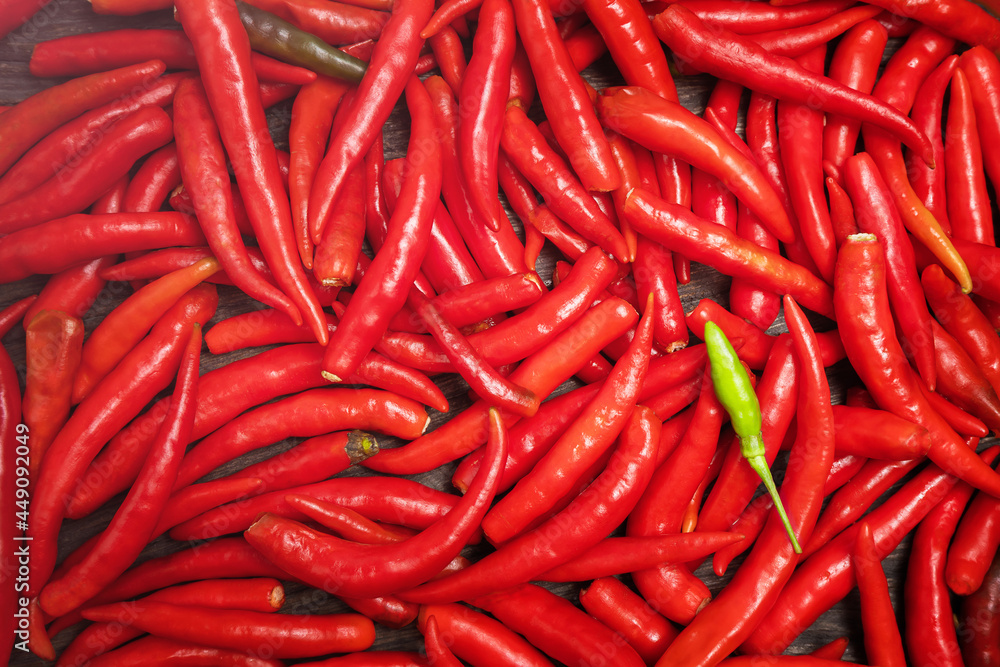 Red spicy peppers background Red spicy peppers background