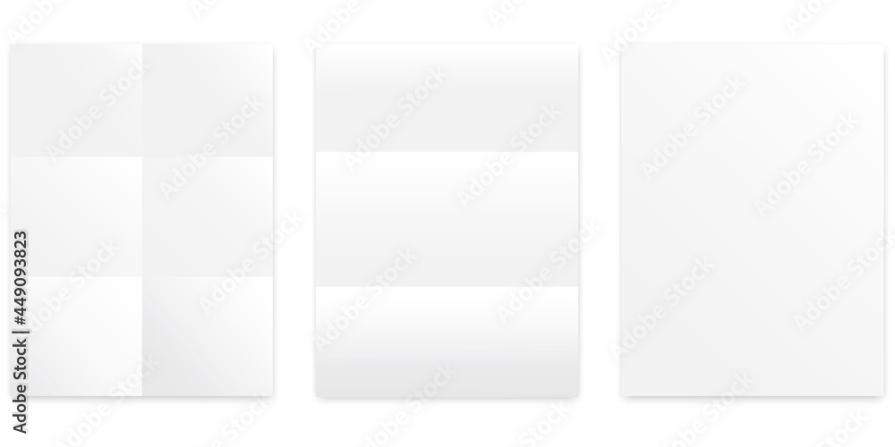 Folded sheets in realistic style. Template background. Mockup template. Vector illustration. Stock image. Folded sheets in realistic style. Template background. Mockup template. Vector illustration. Stock image.
