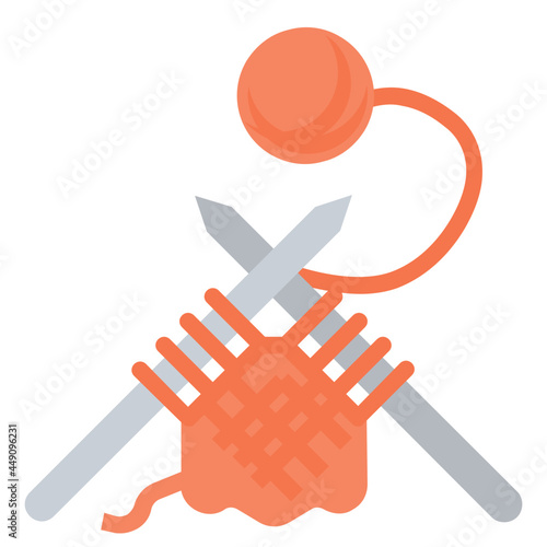 knitting flat icon