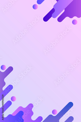 Purple fluid background frame vector