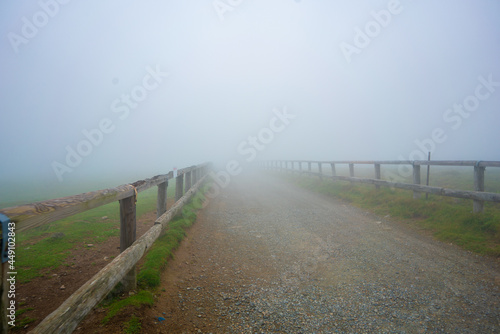                                                                                            Scenery of climbing Utsukushi-ga-hara in Matsumoto City  Ueda City  and Nagawa Town  Chiisagata-gun  Nagano Prefecture.