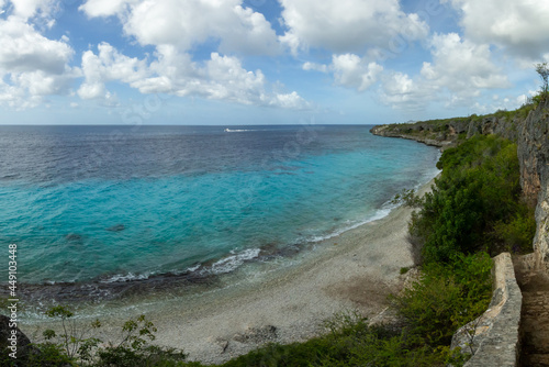 View overlooking 1000 Steps Dive Site beach in Bonaire