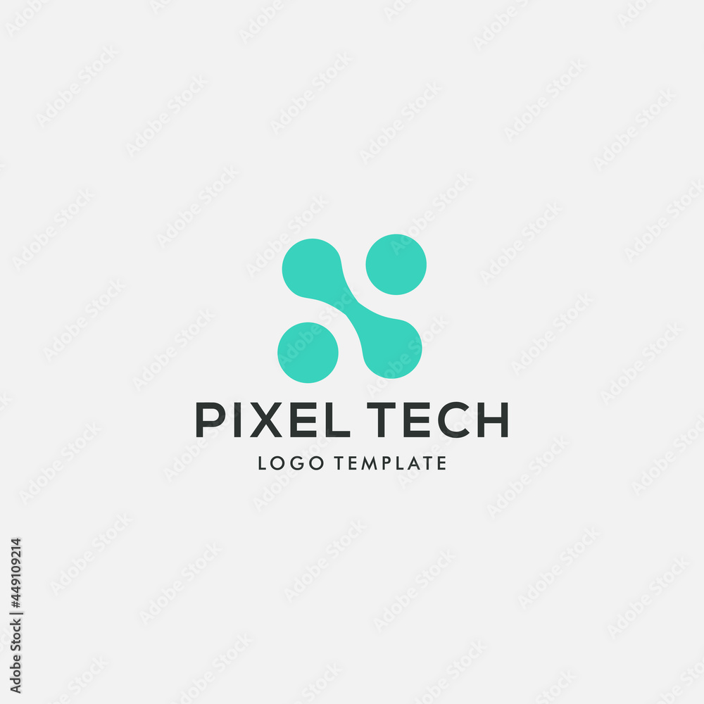 abstract tech logo design abstract tech logo design