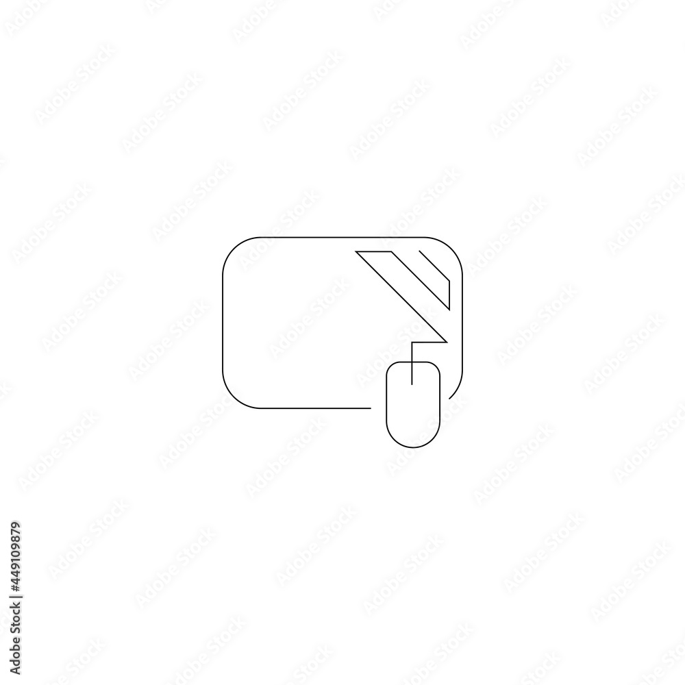 mouse pad icon mouse pad icon