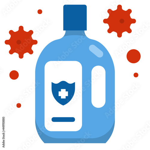 disinfectant flat icon