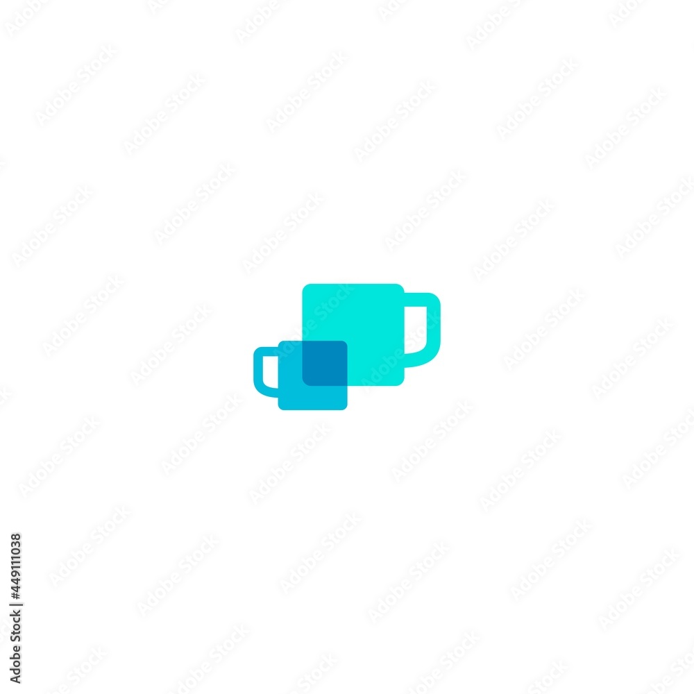 Fototapeta premium coffee connect logo