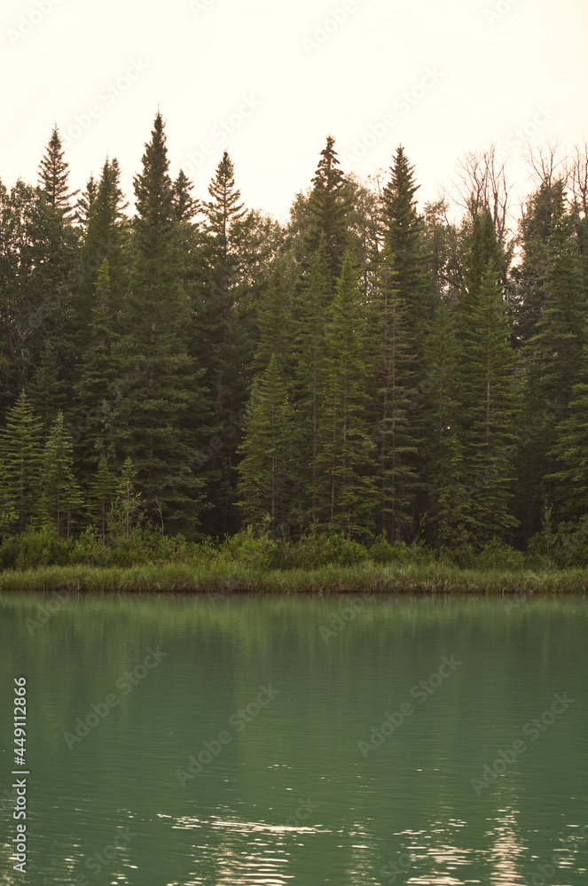Bow River on a Smoky Evening Bow River on a Smoky Evening