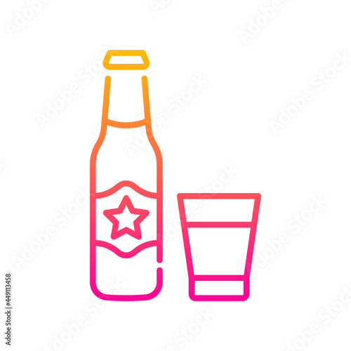 Soft drink vector gradient icon style illustration. EPS 10 File