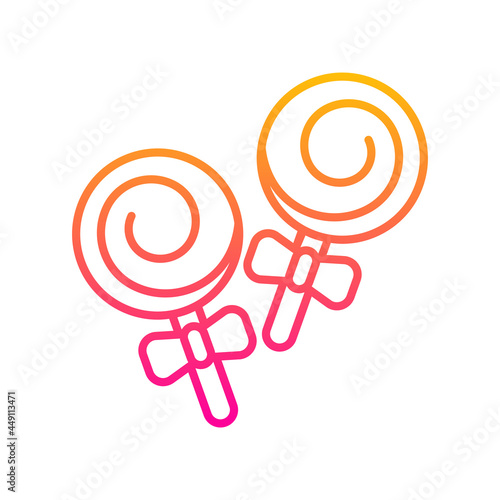 Candy vector gradient icon style illustration. EPS 10 File