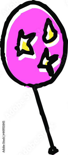 子供が描いた落書きの風船