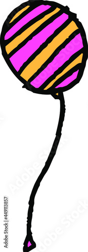 子供が描いた落書きの風船