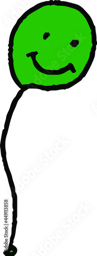 子供が描いた落書きの風船