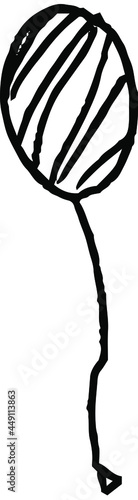 子供が描いた落書きの風船