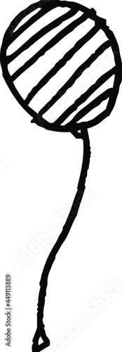 子供が描いた落書きの風船