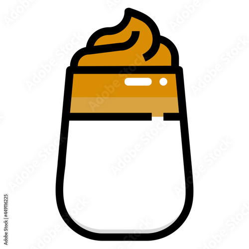 dalgona line icon