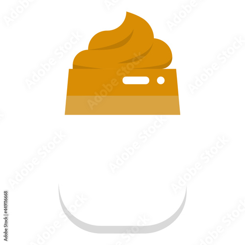 dalgona flat icon