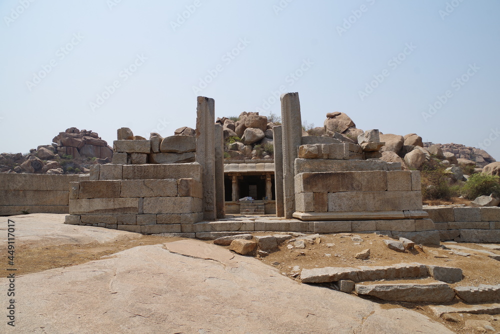 インド　世界遺産ハンピの建造物群