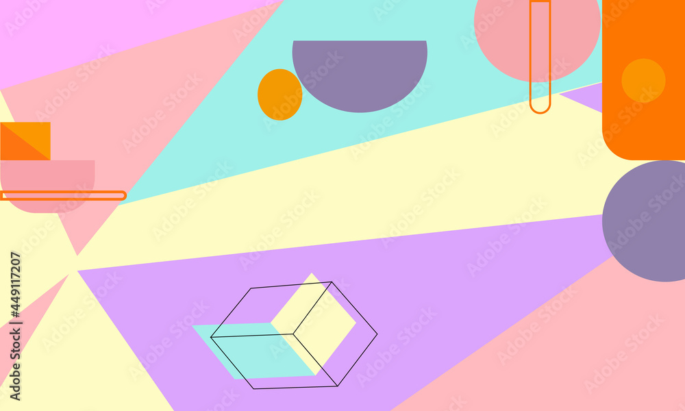 Abstract geometric memphis designs background styles in vectors. Background templates for posters, banners, landing pages, etc. Simple wallpaper design Abstract geometric memphis designs background styles in vectors. Background templates for posters, banners, landing pages, etc. Simple wallpaper design