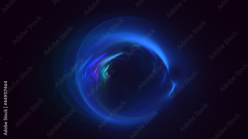 Obraz premium 3D rendering abstract multicolor fractal light background