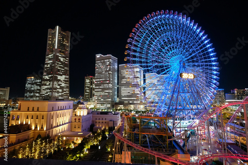 神奈川県横浜市みなとみらいの夜景