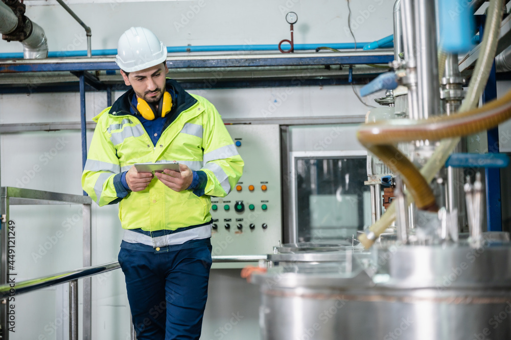 professional inspection control scientist in uniform are working for fruit juice production industry in food manufacturing factory, water drink checking and beverage research in laboratory professional inspection control scientist in uniform are working for fruit juice production industry in food manufacturing factory, water drink checking and beverage research in laboratory