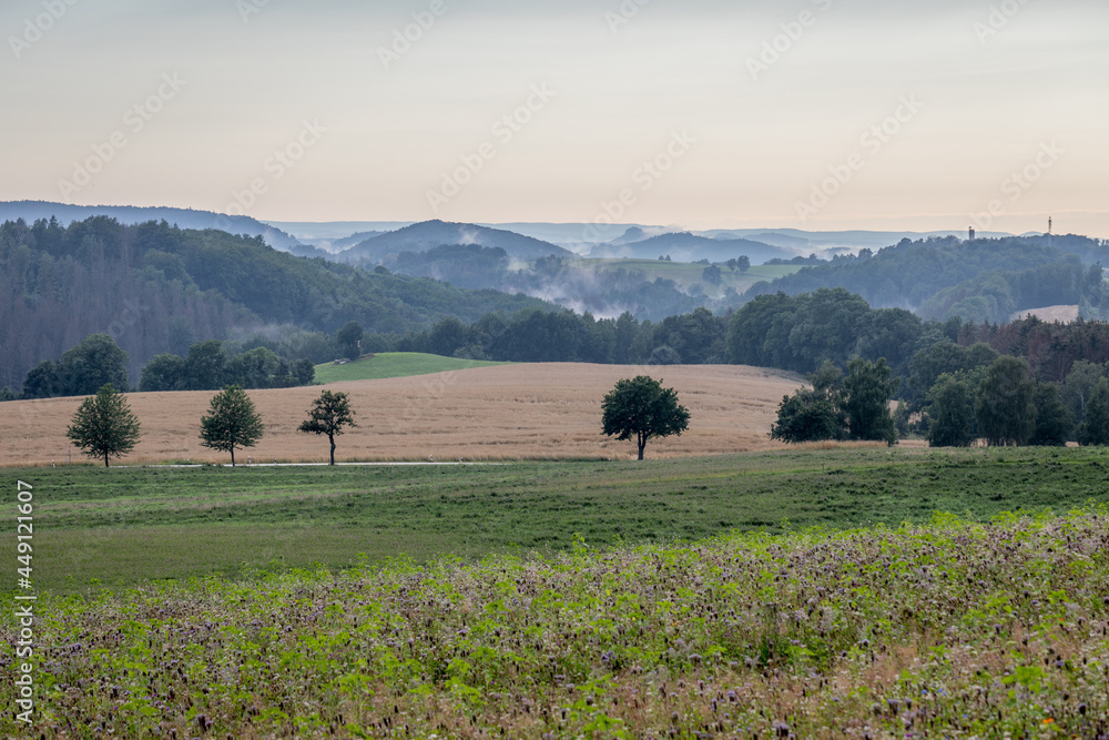 Nebel am Abend über der Sächsischen Schweiz Nebel am Abend über der Sächsischen Schweiz