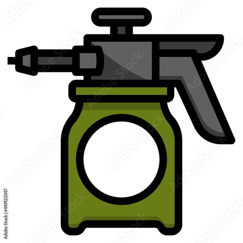 sprayer line icon