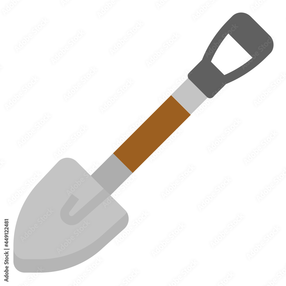 Shovel flat icon Shovel flat icon