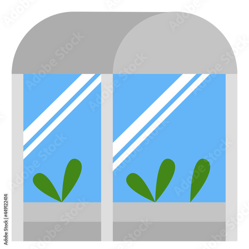 greenhouse flat icon