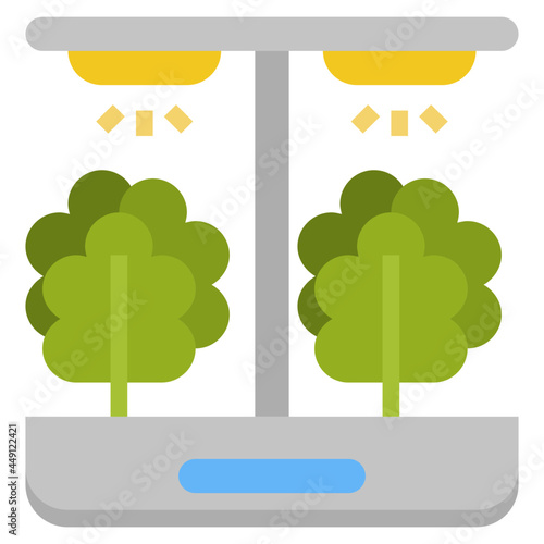 hydroponic flat icon