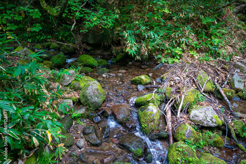 新潟県糸魚川市、妙高市にある火打山、妙高山の登山をしている風景 Scenery of climbing Mount Hiuchi and Mount Myoko in Itoigawa and Myoko City, Niigata Prefecture. photo