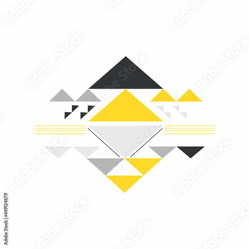 memphis style background vector. Illustration of abstract texture with triangles. Design patterns for banners, posters, leaflets.