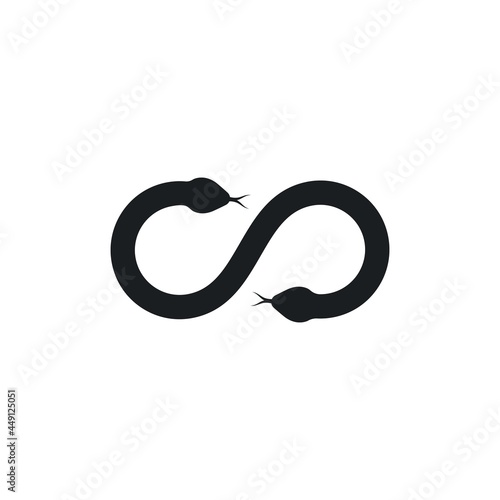 snake infinity  vector illustration icon design