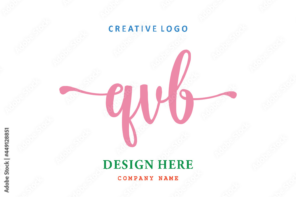 QVB lettering logo is simple, easy to understand and authoritative