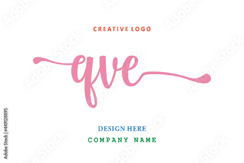 QVE lettering logo is simple  easy to understand and authoritative