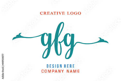 GFG lettering logo is simple, easy to understand and authoritative photo