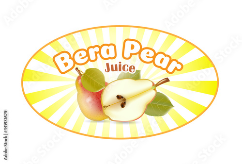 Fruits and berries. Use it for package, card or advertisement print or web poster creation. Vector illustration.