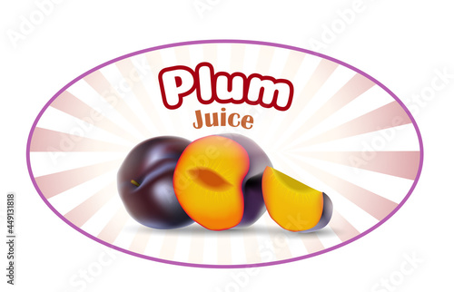 Fruits and berries. Use it for package, card or advertisement print or web poster creation. Vector illustration.
