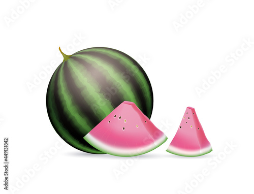 Fruits and berries. Use it for package, card or advertisement print or web poster creation. Vector illustration.