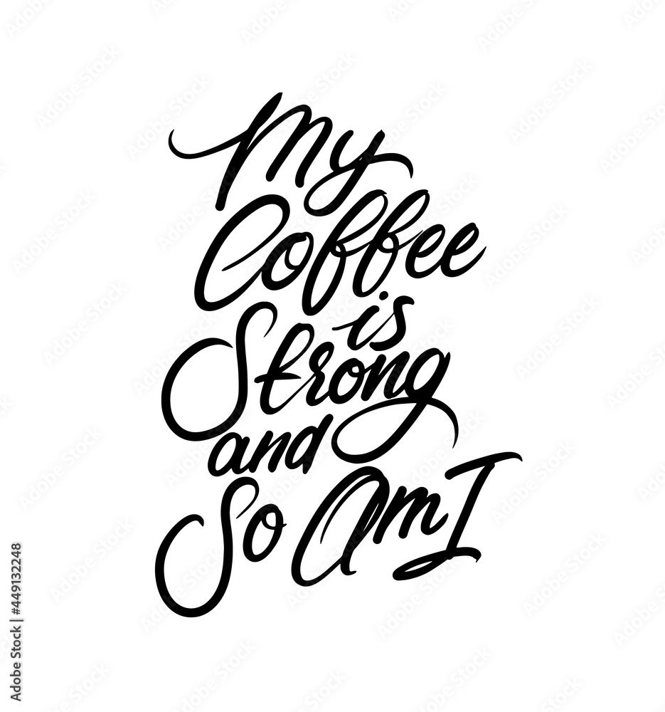 Fototapeta premium Coffee seamless pattern design. Decorate text in brown colors.
